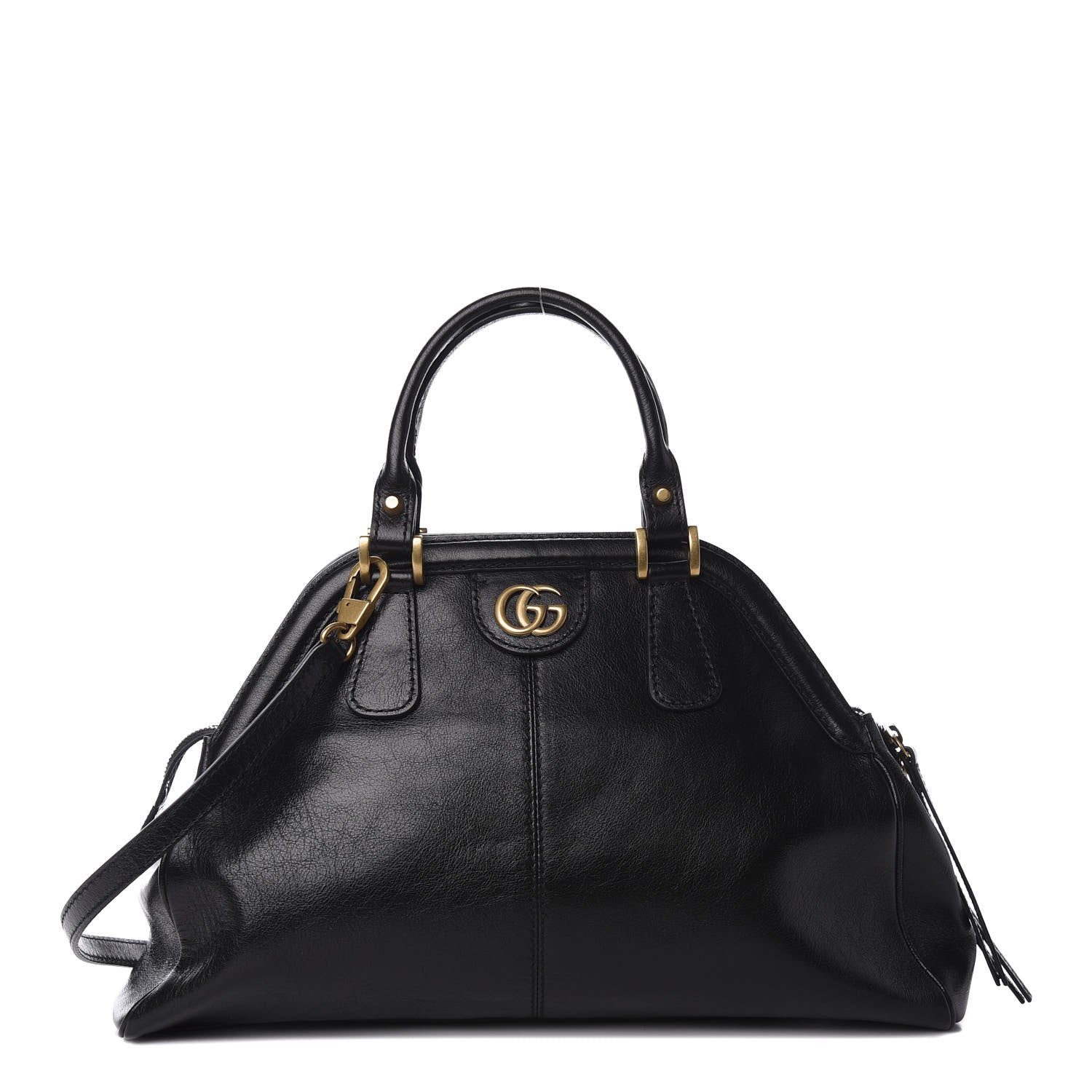 Gucci Calfskin Medium Re(Belle) Top Handle Bag Black 1 of 11