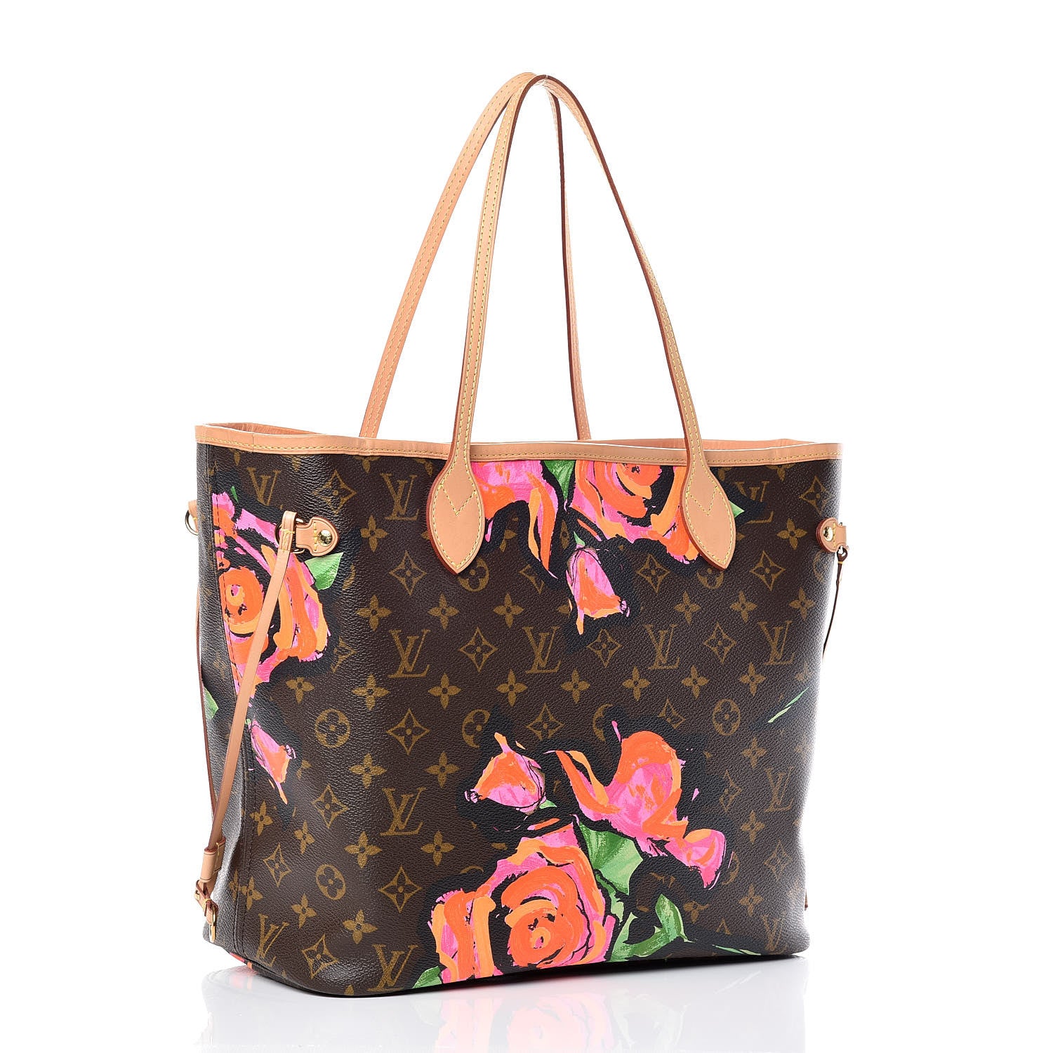 Louis Vuitton Monogram Roses Neverfull MM 3 of 9