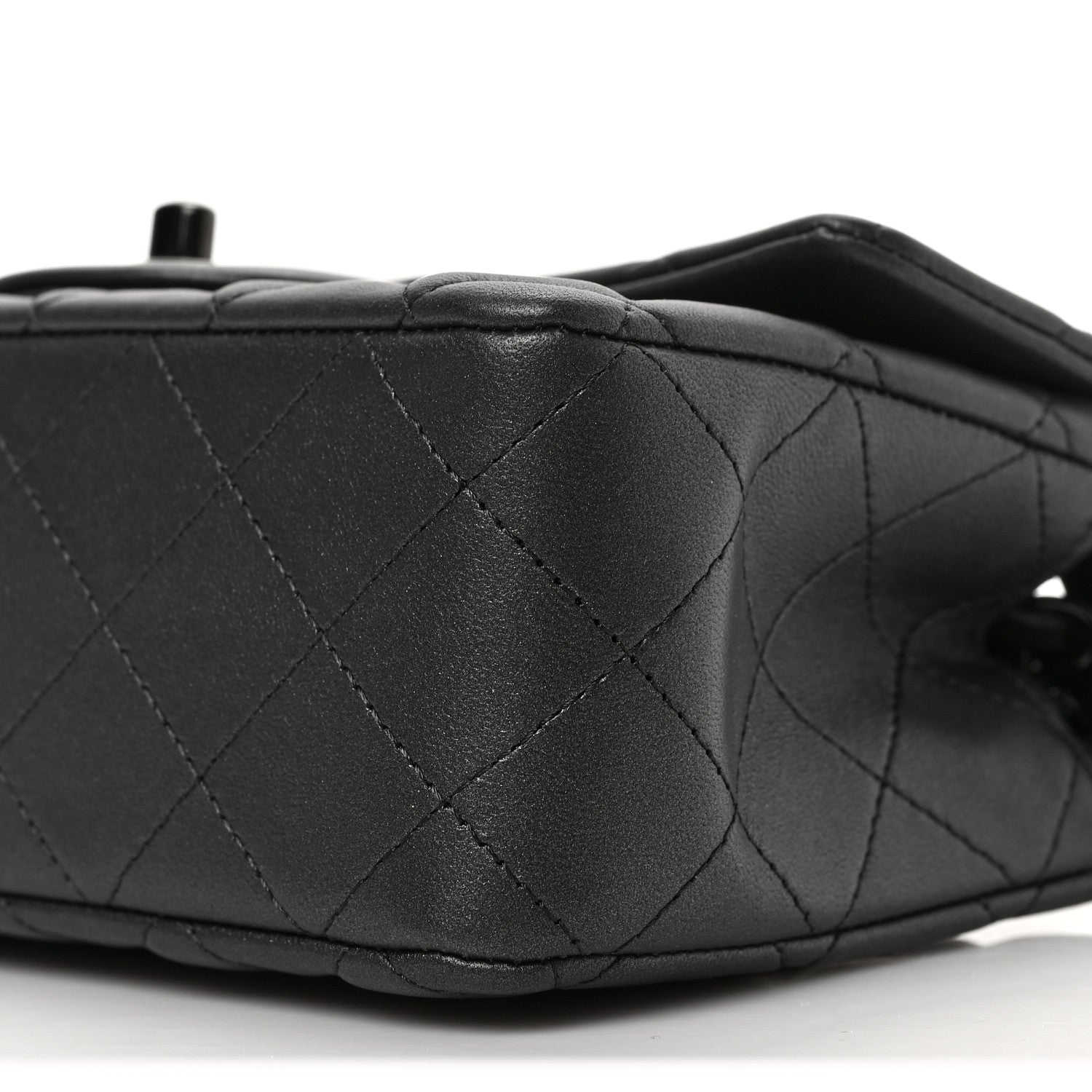 Chanel Pearly Lambskin Quilted Mini Rectangular Flap So Black 9 of 9