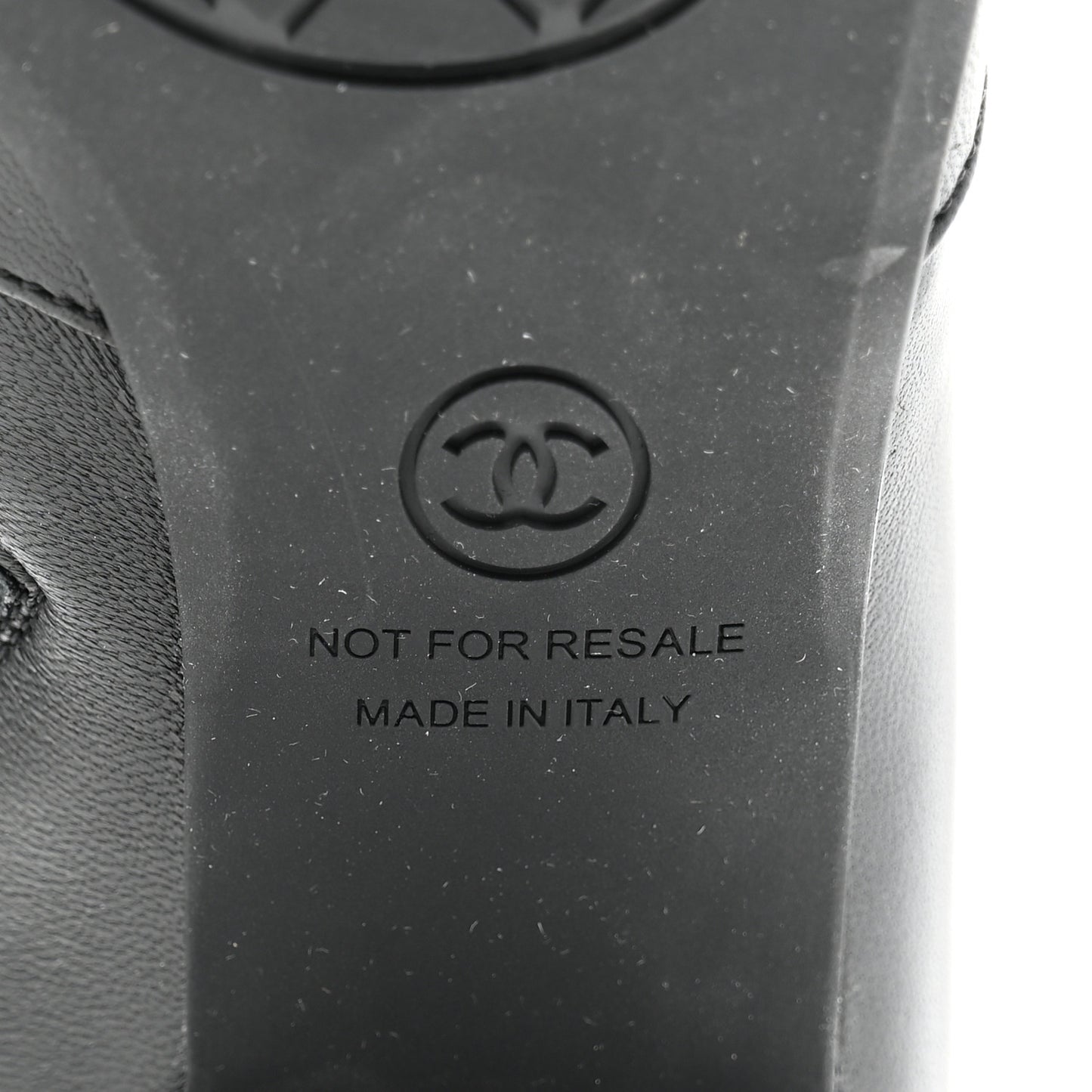 Stretch Lambskin Cap Toe CC Short Boots 37 Black