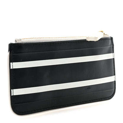 Christian Dior Calfskin Vibe Zip Key Wallet Blue White 3 of 7