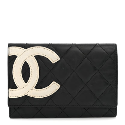 Chanel Calfskin Quilted Cambon Flap Wallet Black 1 of 9