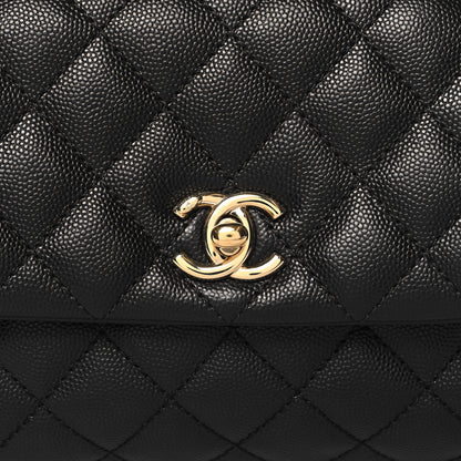 Chanel Caviar Quilted Mini Coco Handle Flap Black 8 of 10