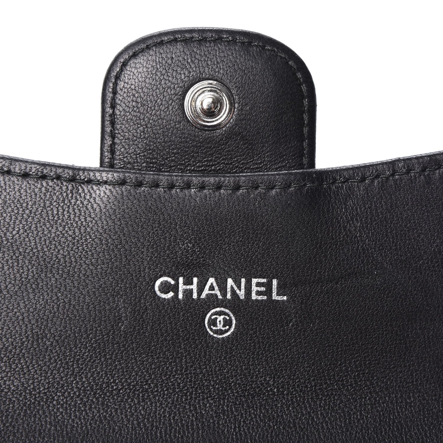 Chanel Patent Quilted Flap Card Holder Black 7 of 9