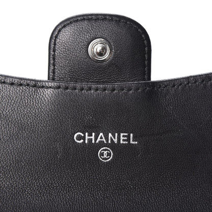 Chanel Patent Quilted Flap Card Holder Black 7 of 9