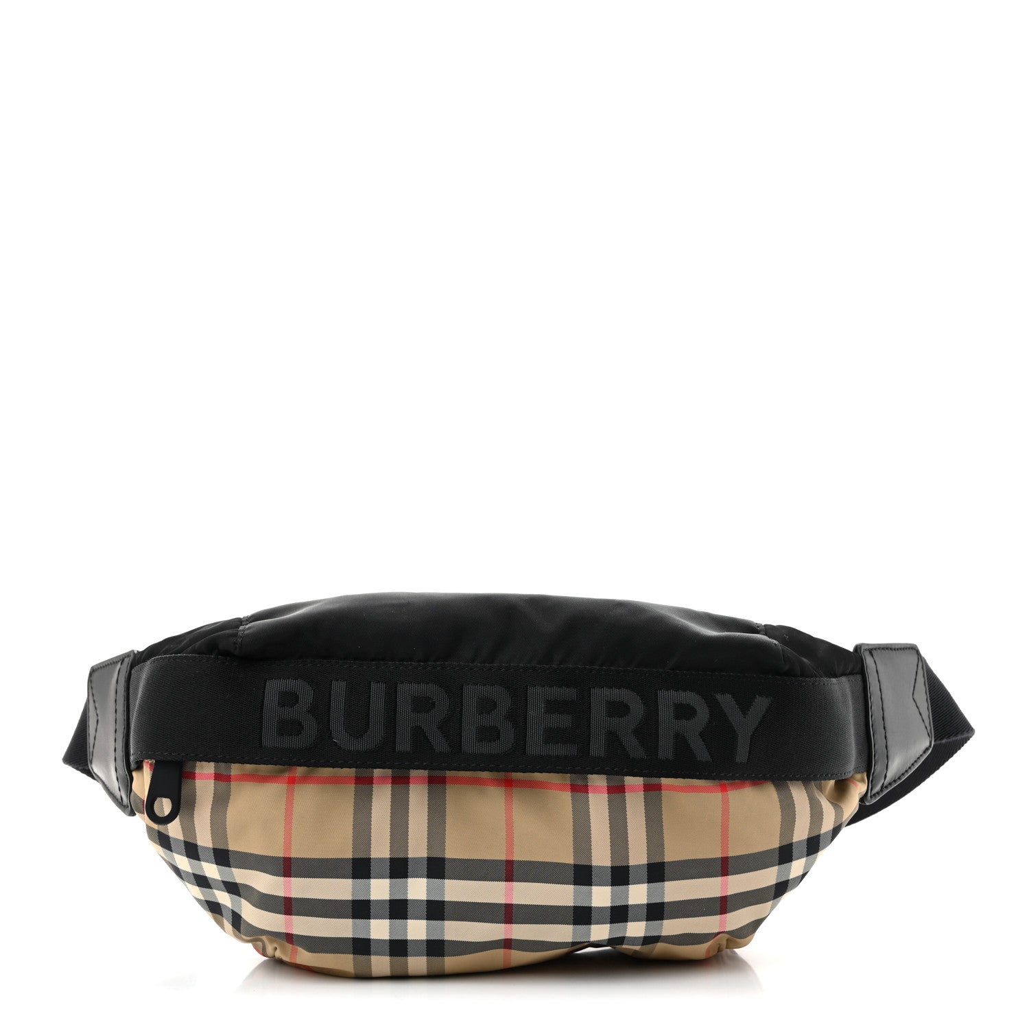 Burberry Nylon Vintage Check Sonny Bum Bag Archive Beige Black 1 of 9