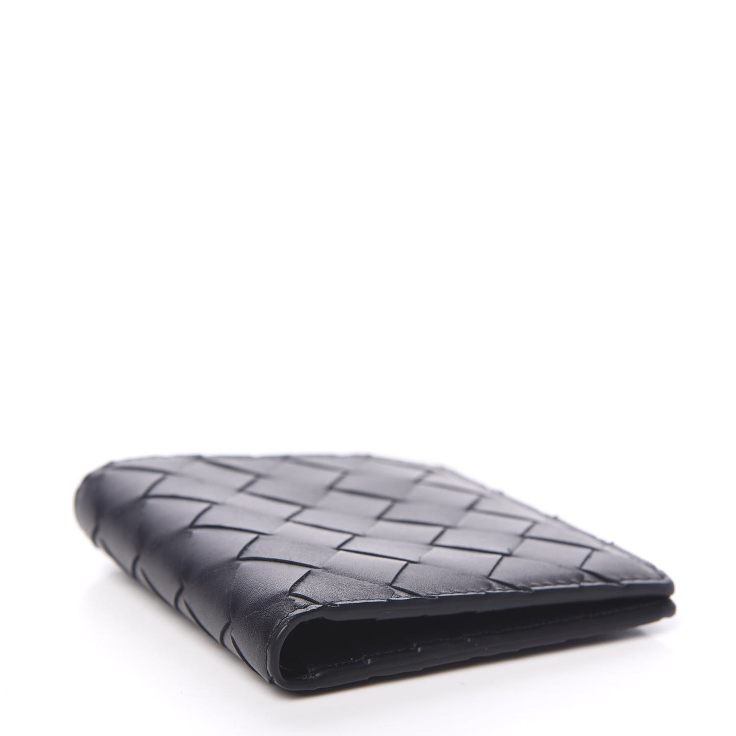 Nappa Maxi Intrecciato Bi-Fold Wallet Black