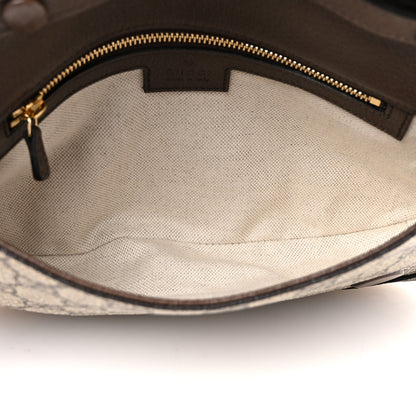 Gucci GG Supreme Monogram Textured Dollar Calfskin Blondie Chain Shoulder Flap Bag Beige Ebony New Acero 5 of 11