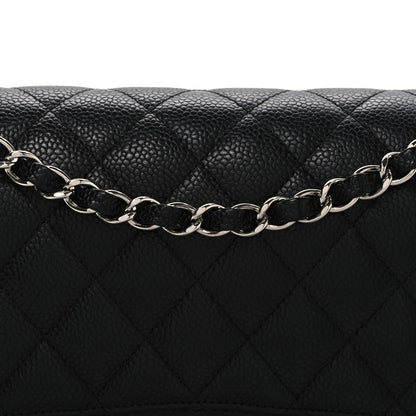 Chanel Caviar Quilted Medium Double Flap Black 8 of 11