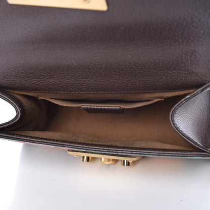 Gucci GG Supreme Monogram Tian Small Padlock Shoulder Bag Beige Multicolor New Acero 5 of 8