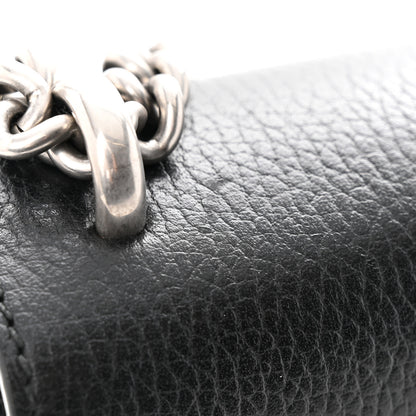 Gucci Dollar Calfskin Enamel Small Dionysus Shoulder Bag Black Electric Blue 12 of 14