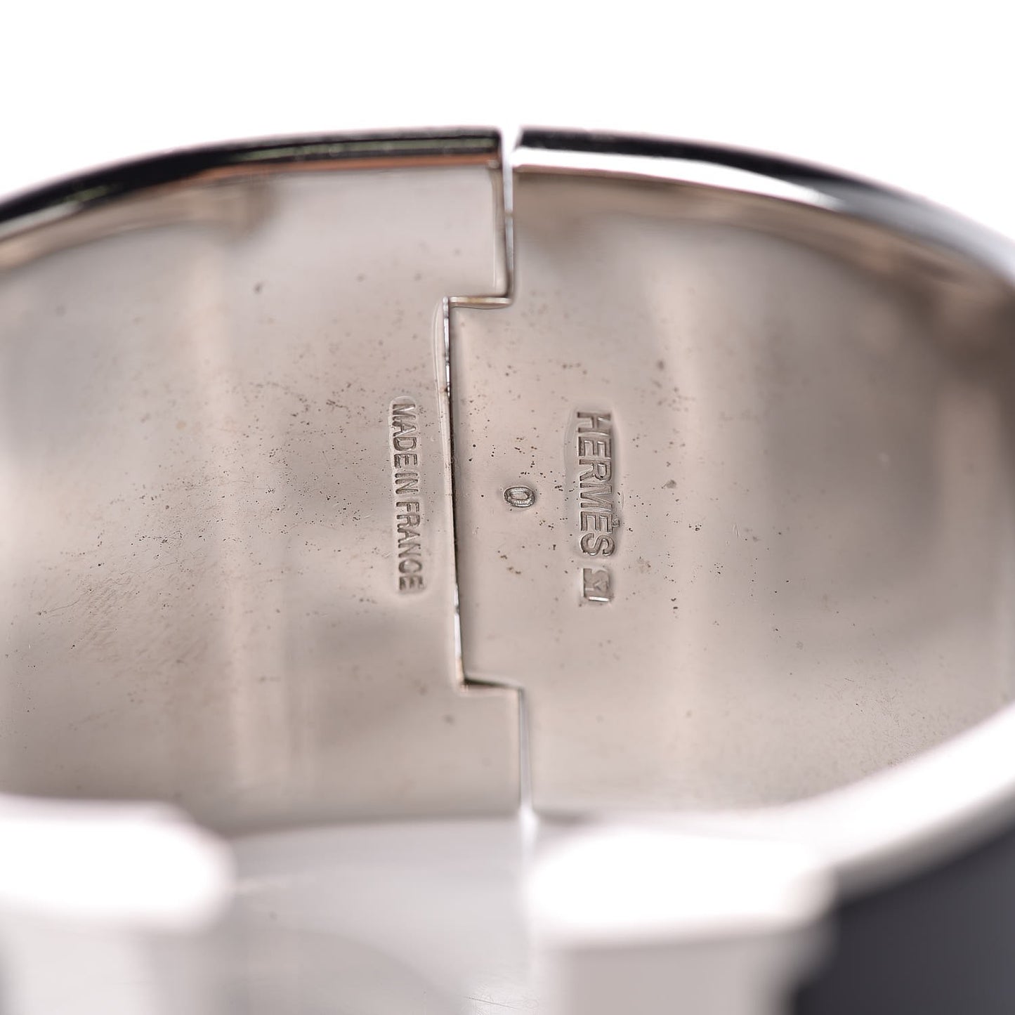 Enamel Extra Wide Clic Clac H Bracelet PM Black