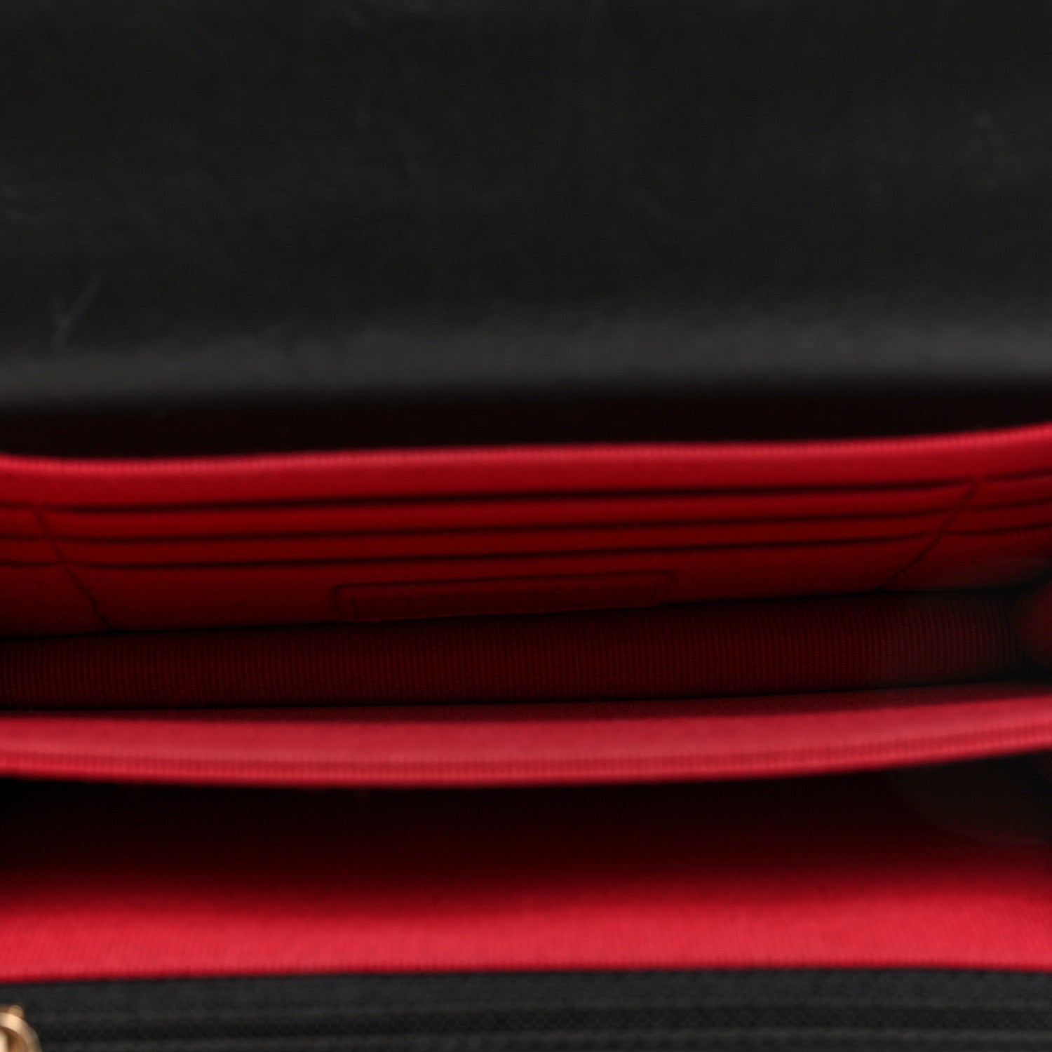 Chanel Lambskin Enamel Quilted Pending CC Clutch With Chain Black 5 of 10