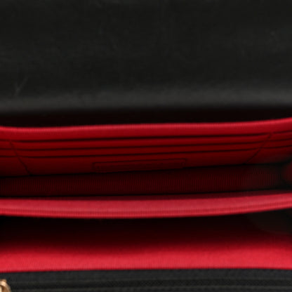 Chanel Lambskin Enamel Quilted Pending CC Clutch With Chain Black 5 of 10