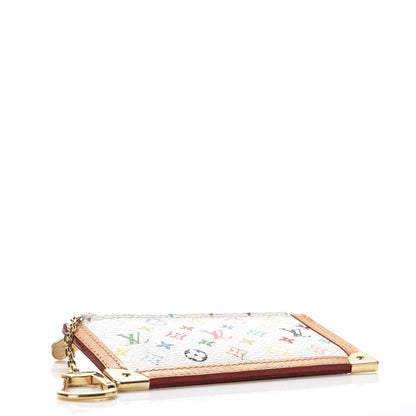Louis Vuitton Monogram Multicolor Key Pouch White 4 of 7