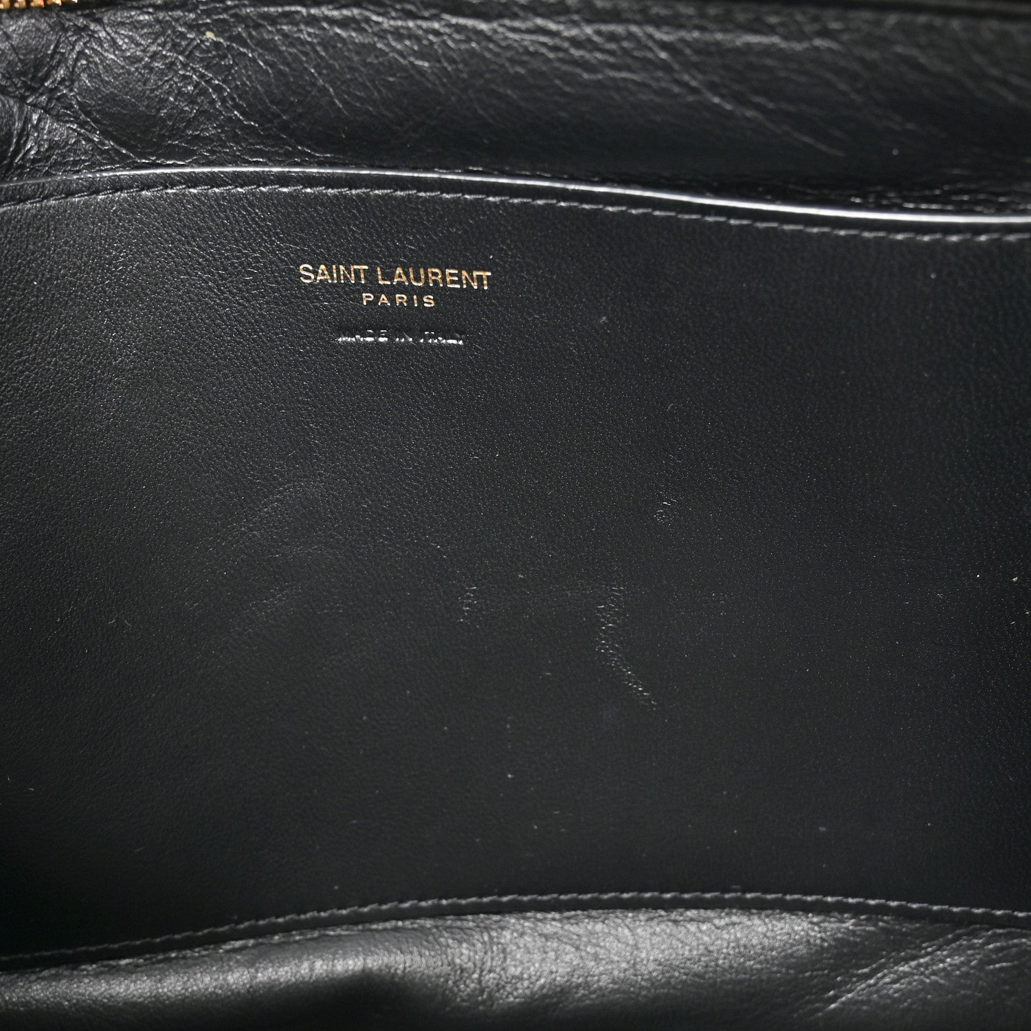 Saint Laurent Lambskin Small Calypso Pouch Rouge Merlot 8 of 8