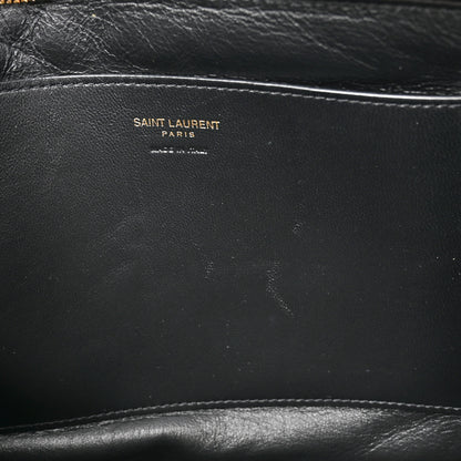 Saint Laurent Lambskin Small Calypso Pouch Rouge Merlot 8 of 8