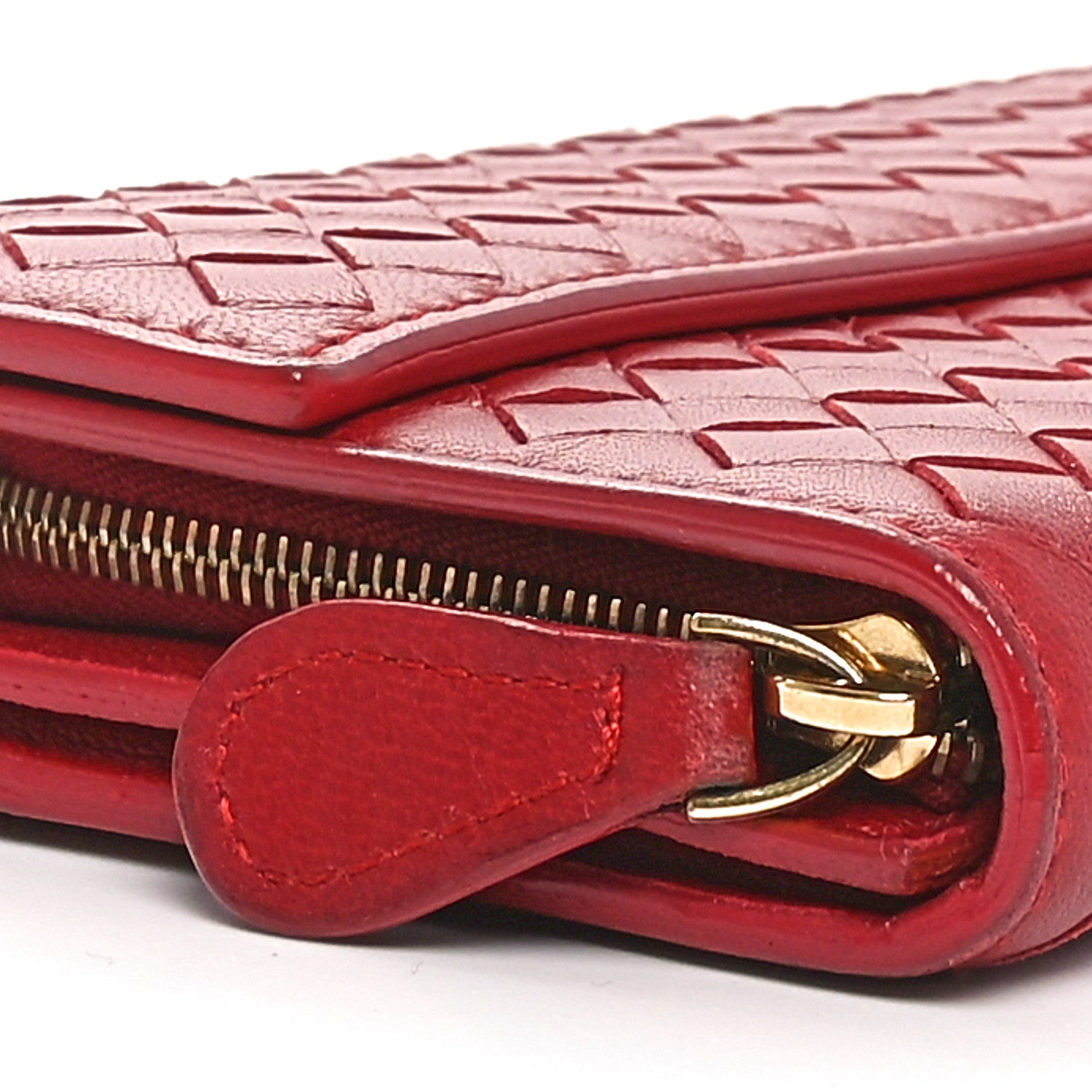 Bottega Veneta Nappa Intrecciato Continental Flap Wallet Cassis 10 of 12