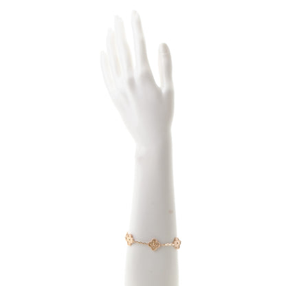 Van Cleef & Arpels 18K Rose Gold 5 Motifs Vintage Alhambra Bracelet 2 of 6