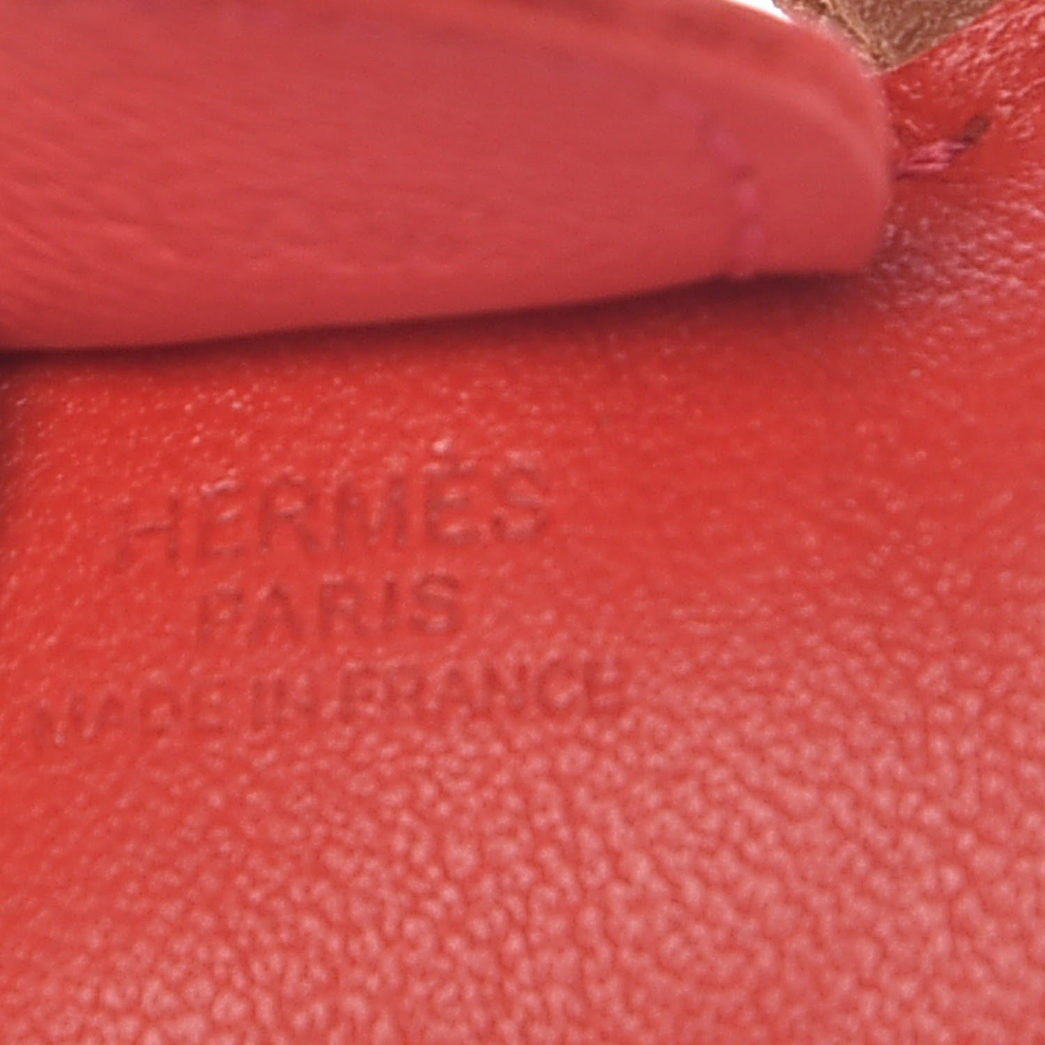 Hermes Milo Lambskin Grigri Rodeo Horse Bag Charm PM Rouge Indien Gold Bougainvillea 4 of 5
