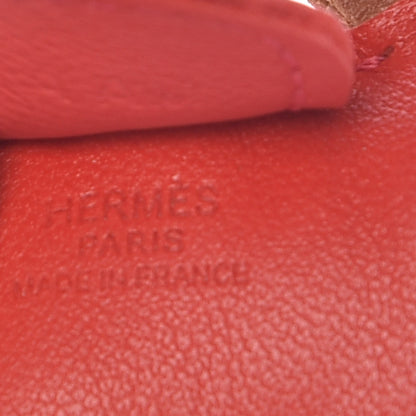 Hermes Milo Lambskin Grigri Rodeo Horse Bag Charm PM Rouge Indien Gold Bougainvillea 4 of 5