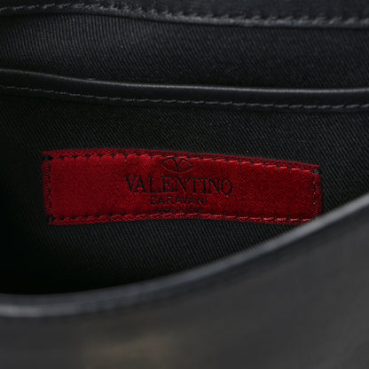 Valentino Garavani Vitello Medium Rockstud Flip Lock Crossbody Bag Black 6 of 10