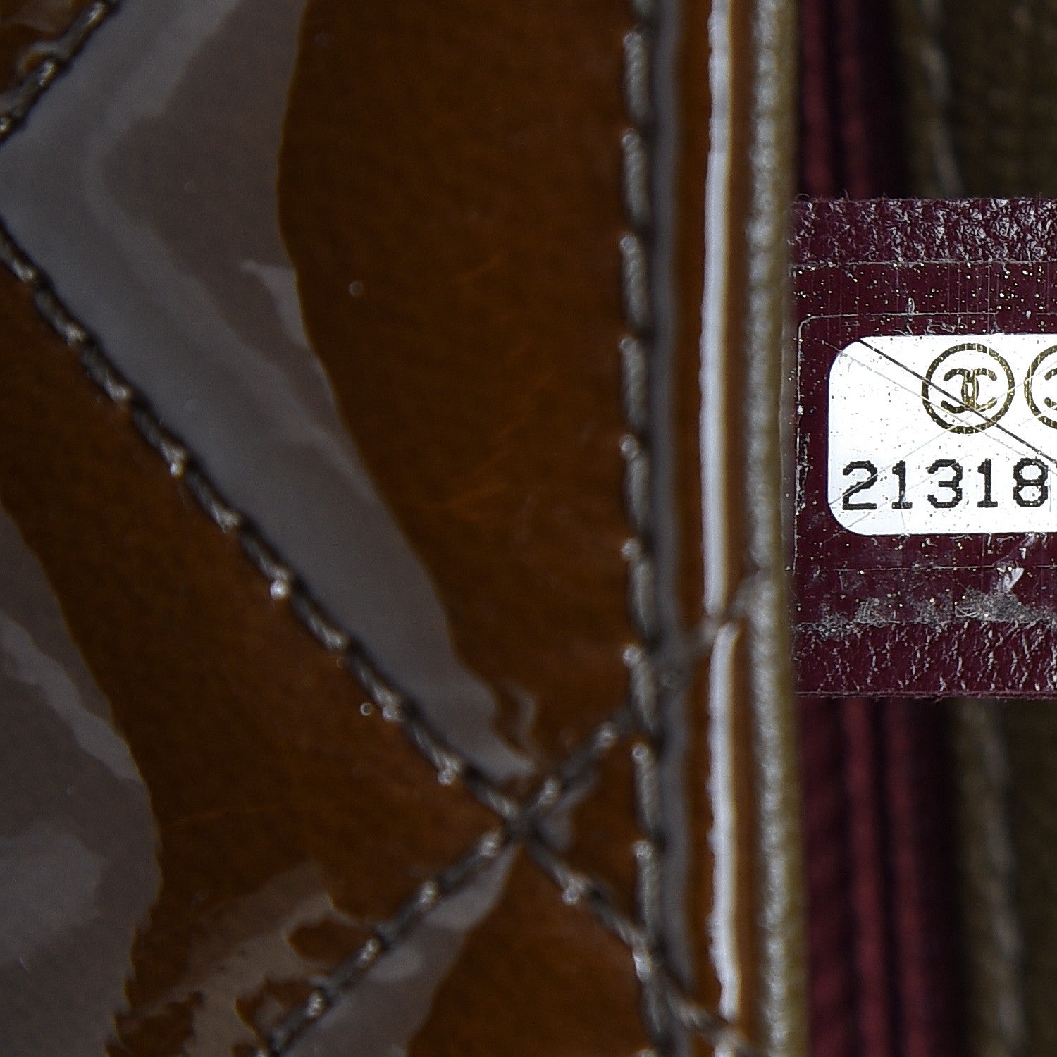 Chanel Patent Goatskin Quilted Medium CC Eyelet Flap Khaki 7 of 8