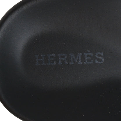 Hermes Stars Calfskin Womens Chypre Sandals 37.5 Black 8 of 8