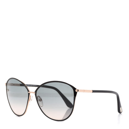 Tom Ford Penelope Vintage Round Sunglasses TF320 Black 1 of 8