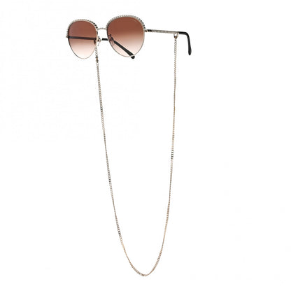Chanel Chain Pantos Sunglasses 4242 Gold Brown 1 of 9