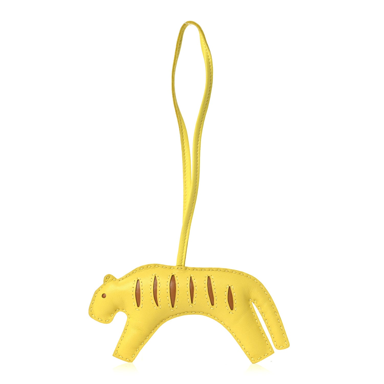 HERMES エルメスROOROO チャーム Hermes Milo Lambskin Rooroo Bag Charm Lime Sesame 1838465