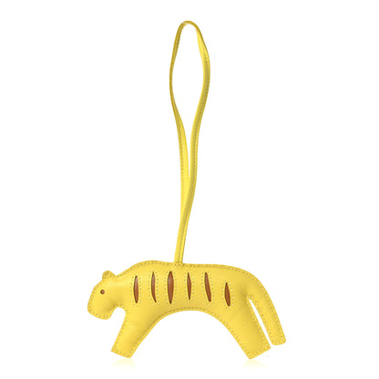 Hermes Milo Lambskin Rooroo Bag Charm Lime Sesame 1 of 4