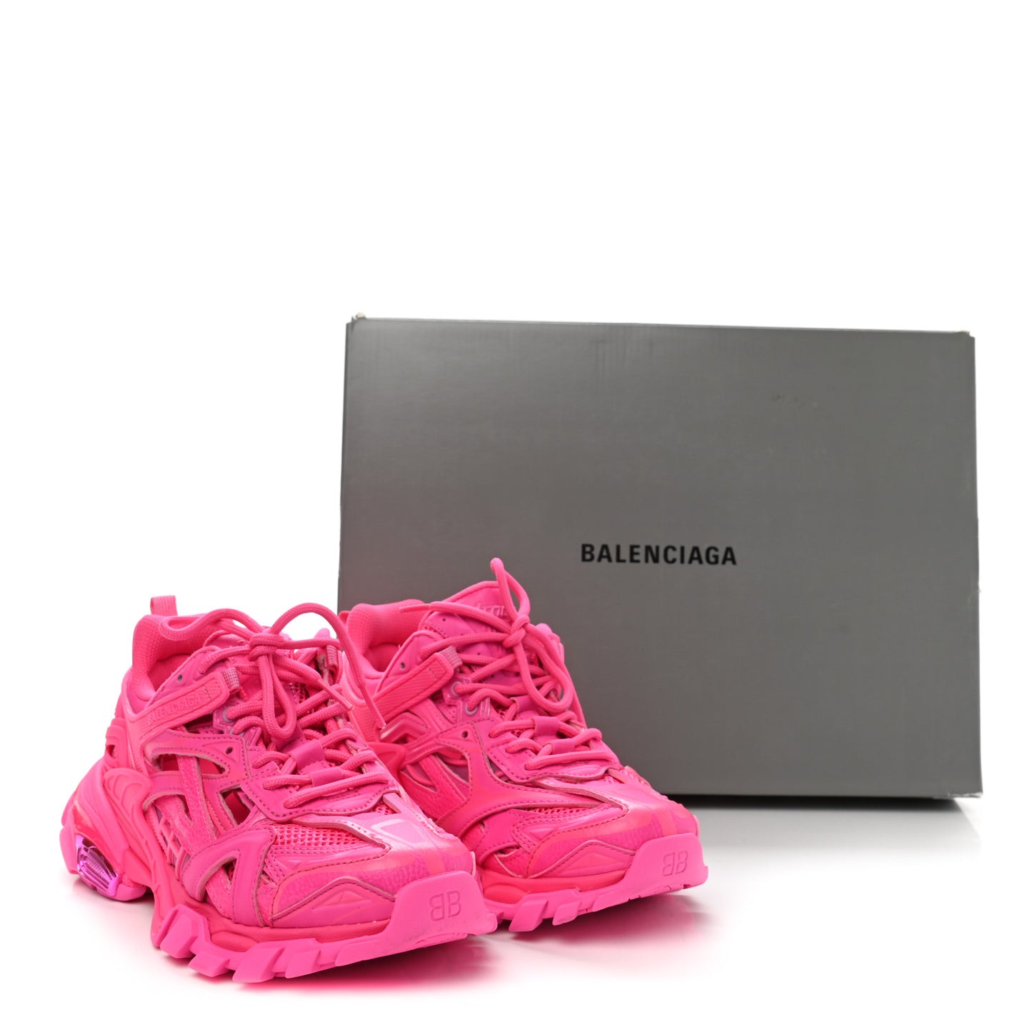Rubber Mesh Monocolor Womens Track.2 Open Sneakers 36 Fluo Pink