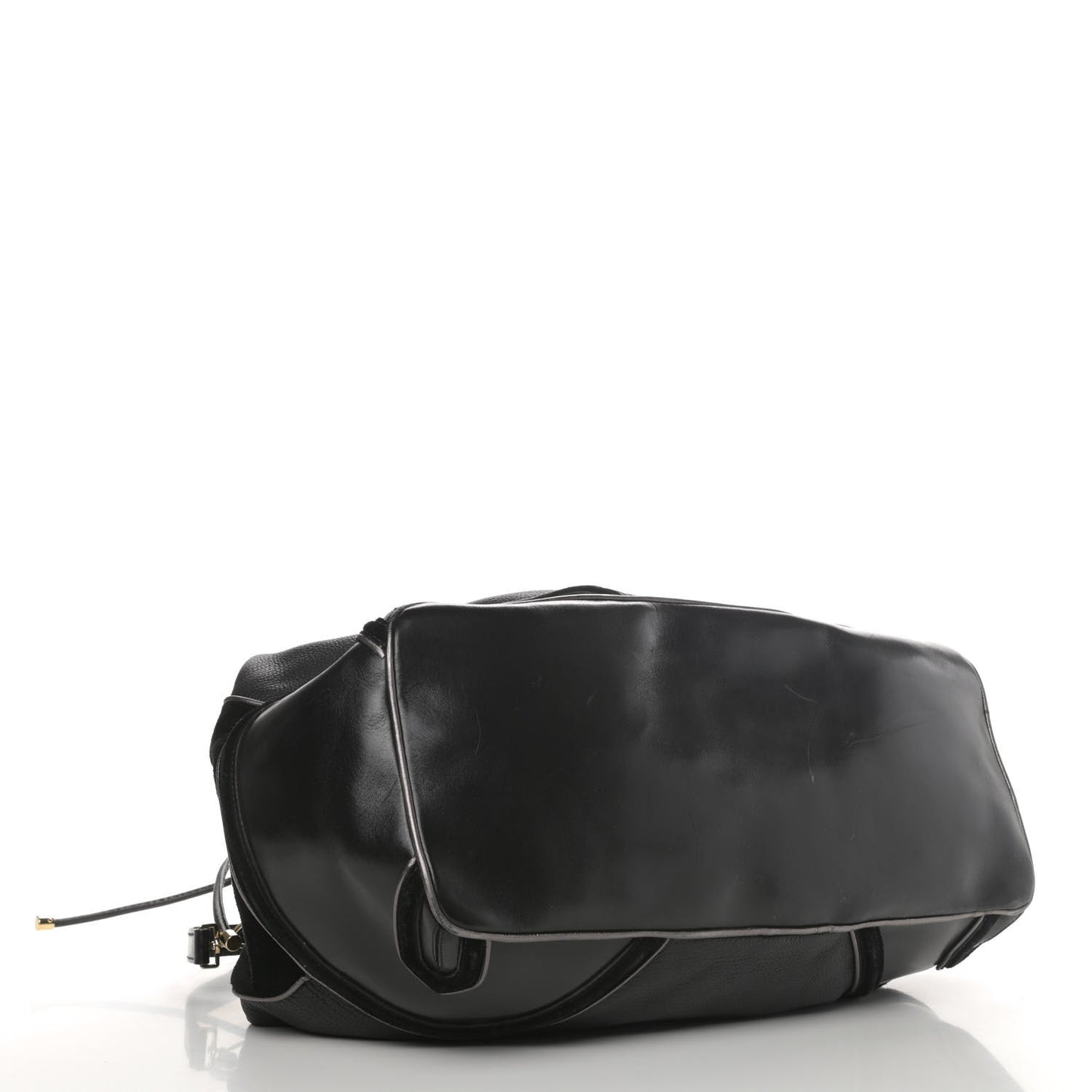 Prorsum Suede Earlsburn Mixed Media Tote Black