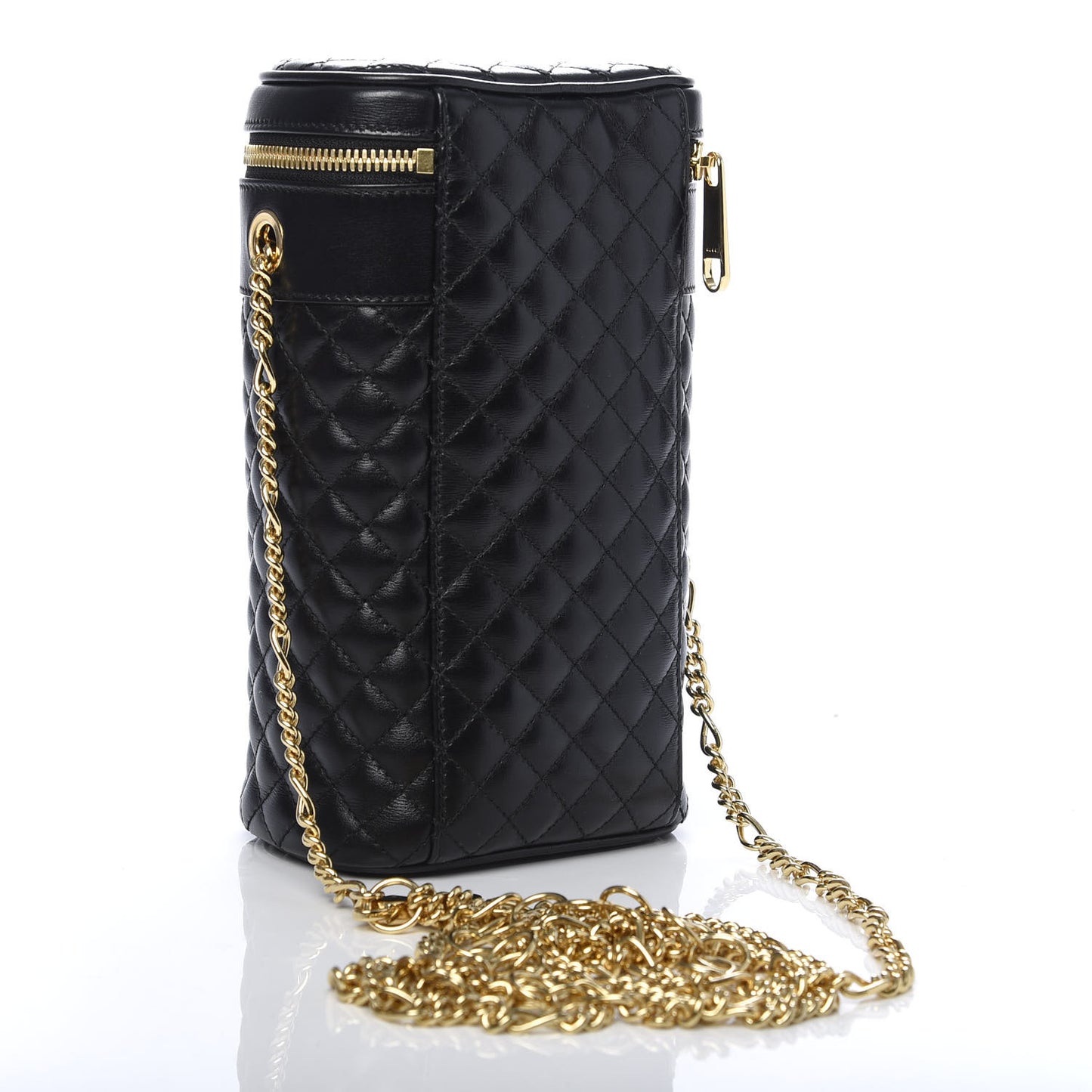 Calfskin Trapuntata Zumi Belt Bag Black