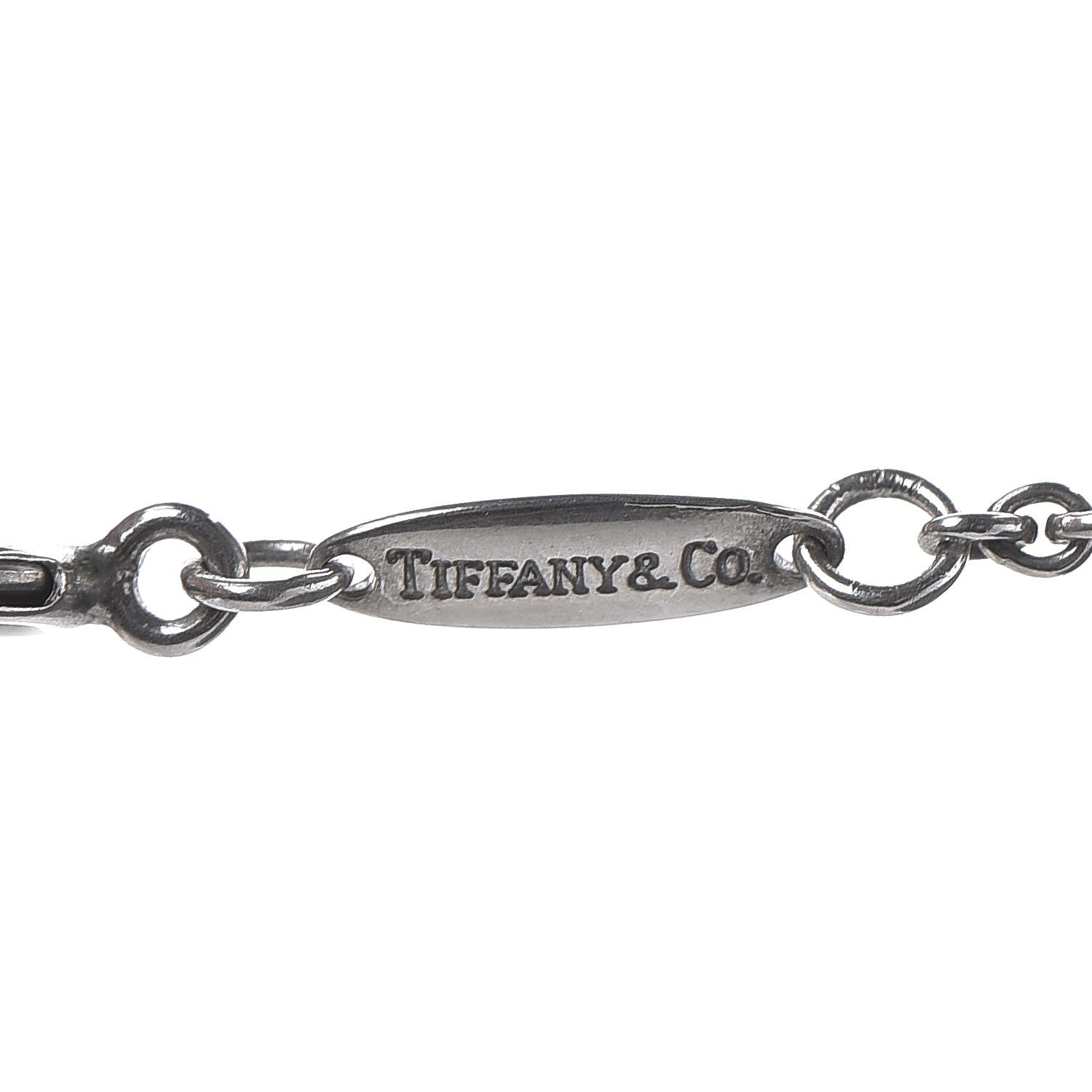 Tiffany Sterling Silver Elsa Peretti Infinity Cross Pendant Necklace 8 of 8