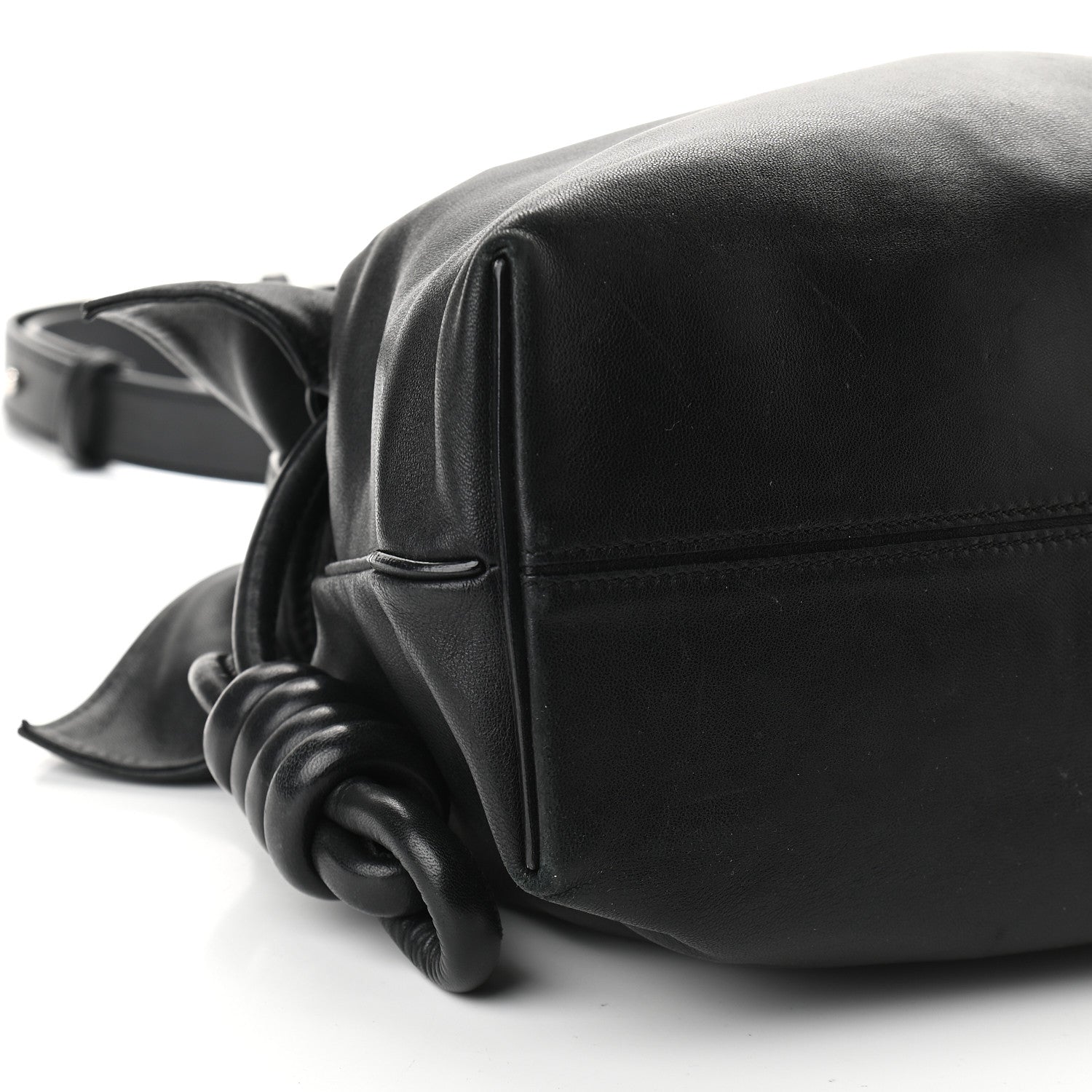 Loewe Calfskin Small Flamenco Knot Bag Black 7 of 8