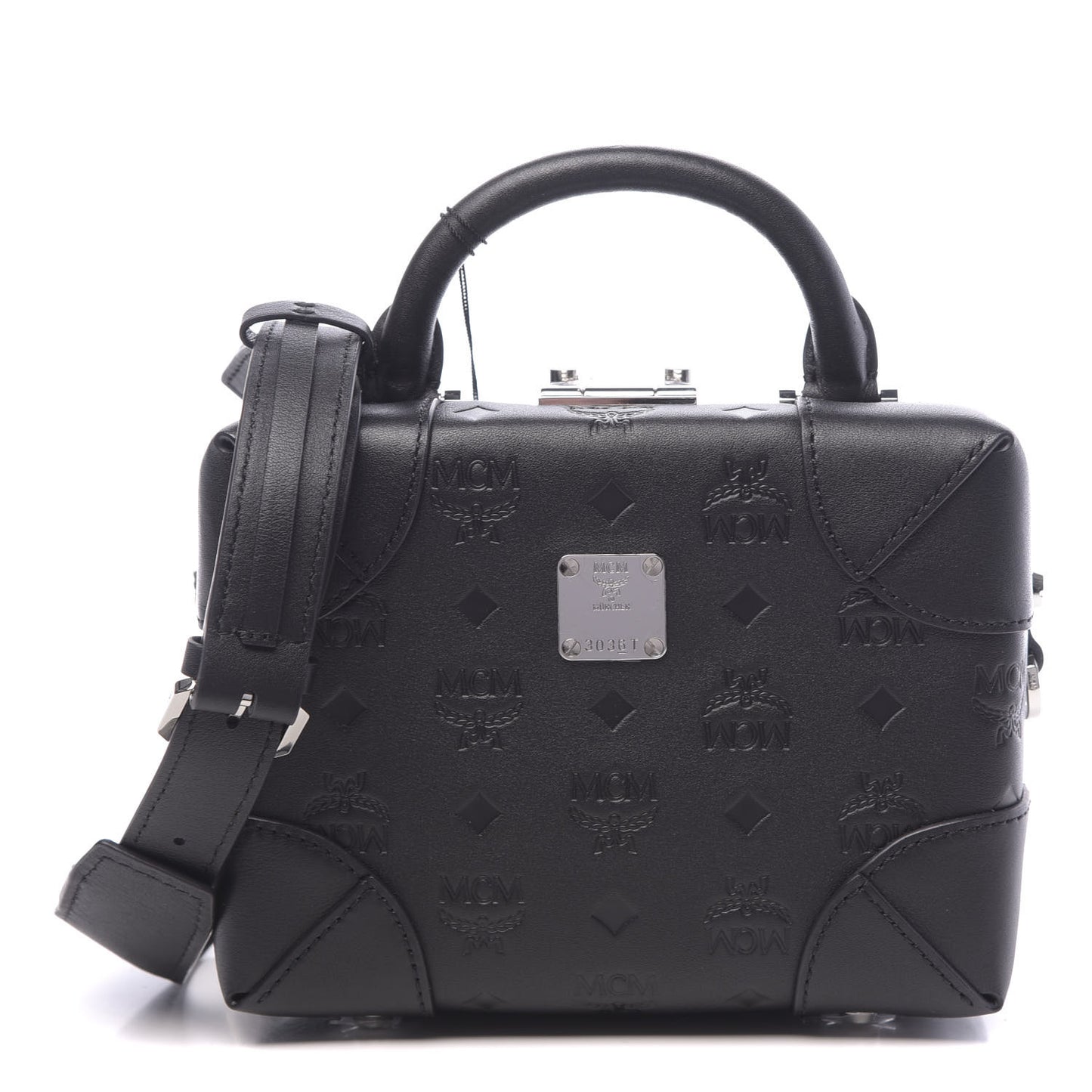 Calfskin Ottomar Monogram Small Berlin Crossbody Black