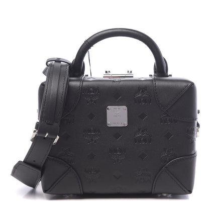 MCM Calfskin Ottomar Monogram Small Berlin Crossbody Black 1 of 10