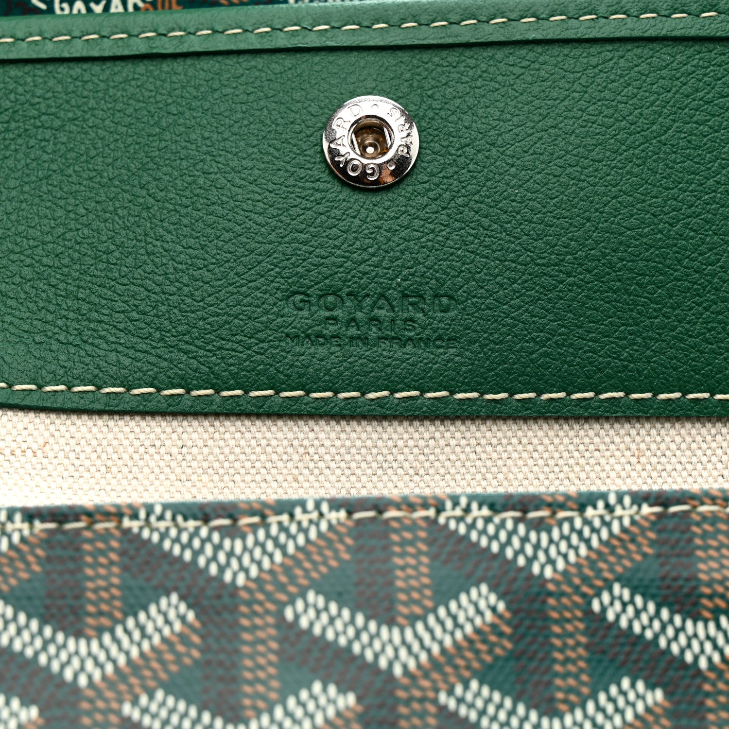 Goyard Goyardine Coeur Boheme Hobo Green 7 of 11