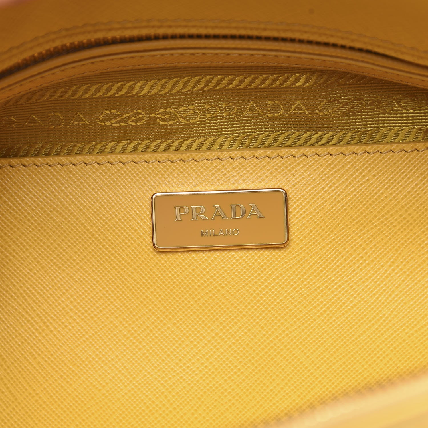 Prada Saffiano Lux Medium Promenade Tote Mimosa 6 of 9