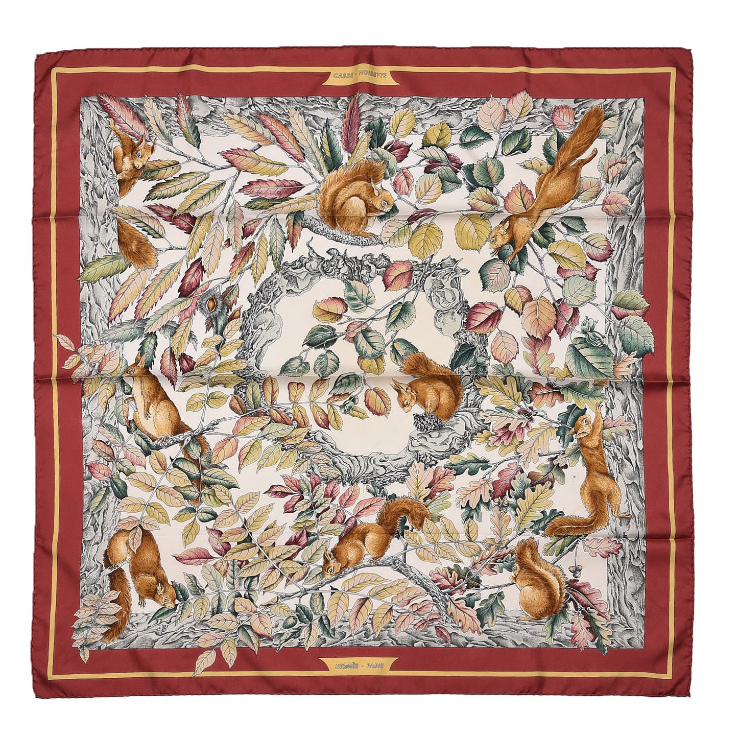 Silk Casse Noisette Scarf 90