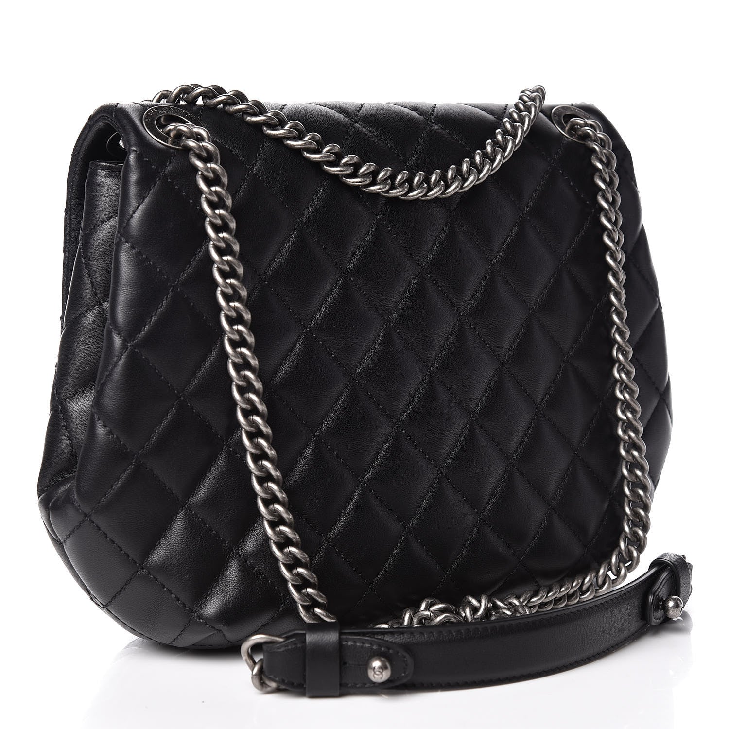 Chanel Lambskin Quilted Small Daily Supple Flap Black 3 of 12