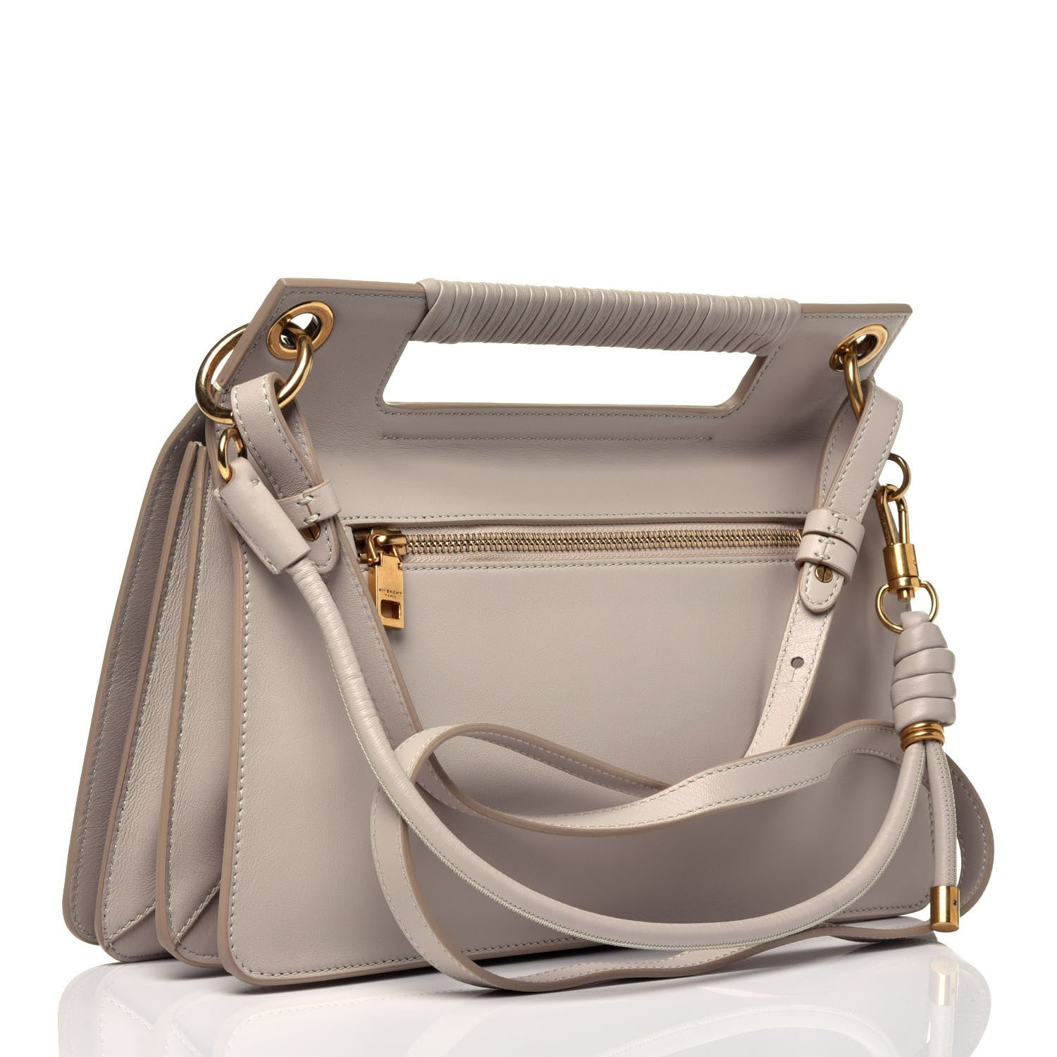 Givenchy Calfskin Medium Whip Top Handle Crossbody Natural 3 of 8
