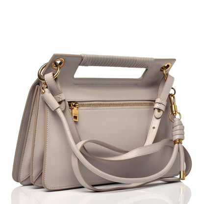Givenchy Calfskin Medium Whip Top Handle Crossbody Natural 3 of 8