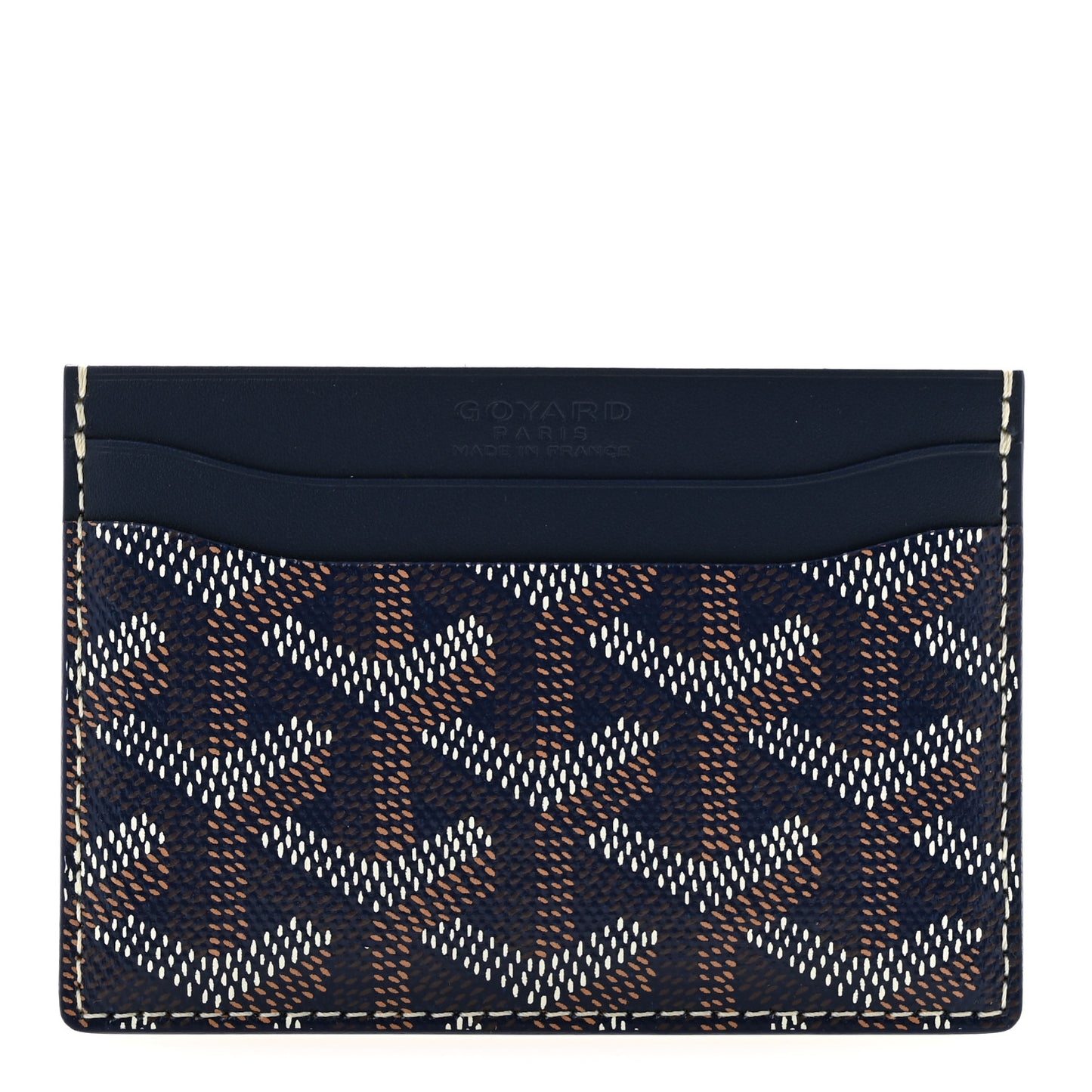 Goyardine Saint Sulpice Card Holder Navy