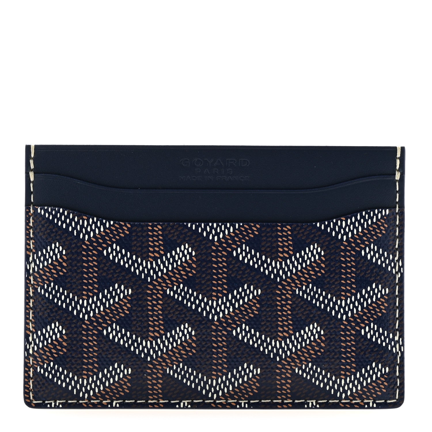 Goyard Goyardine Saint Sulpice Card Holder Navy 1 of 8