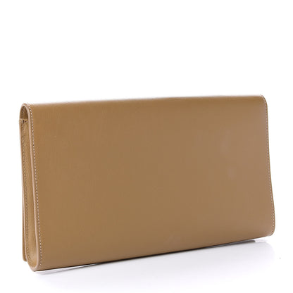 Saint Laurent Calfskin Monogram Large Belle De Jour Clutch Beige 3 of 10