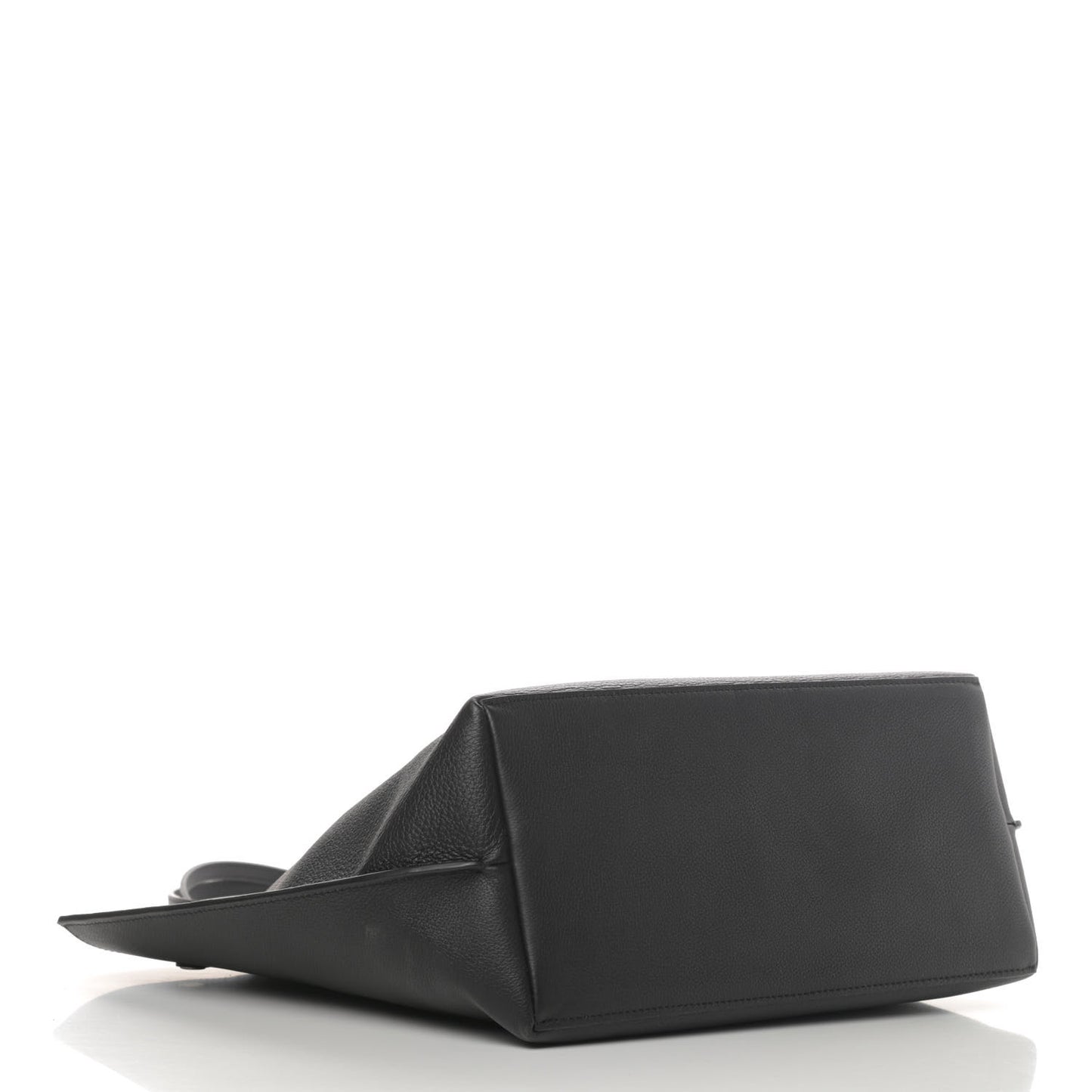 Calfskin Lockme Go Tote Black