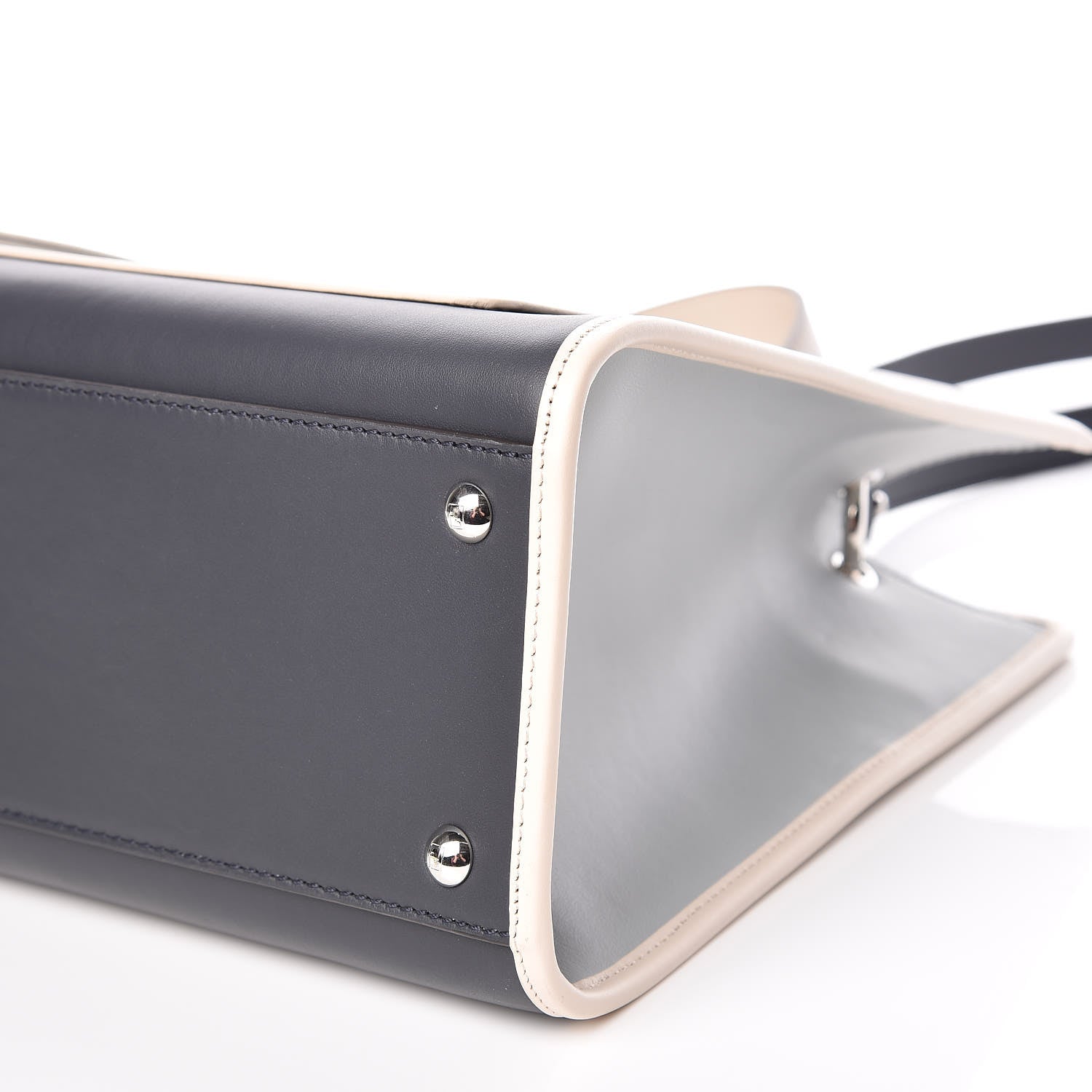 Fendi Vitello Century F is Fendi Regular Runaway Satchel Blue Notte Balena Multicolor 7 of 14